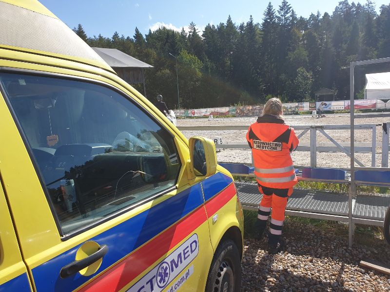 Drugi dzień zawodów w Toporzysku – zabezpieczenie medyczne