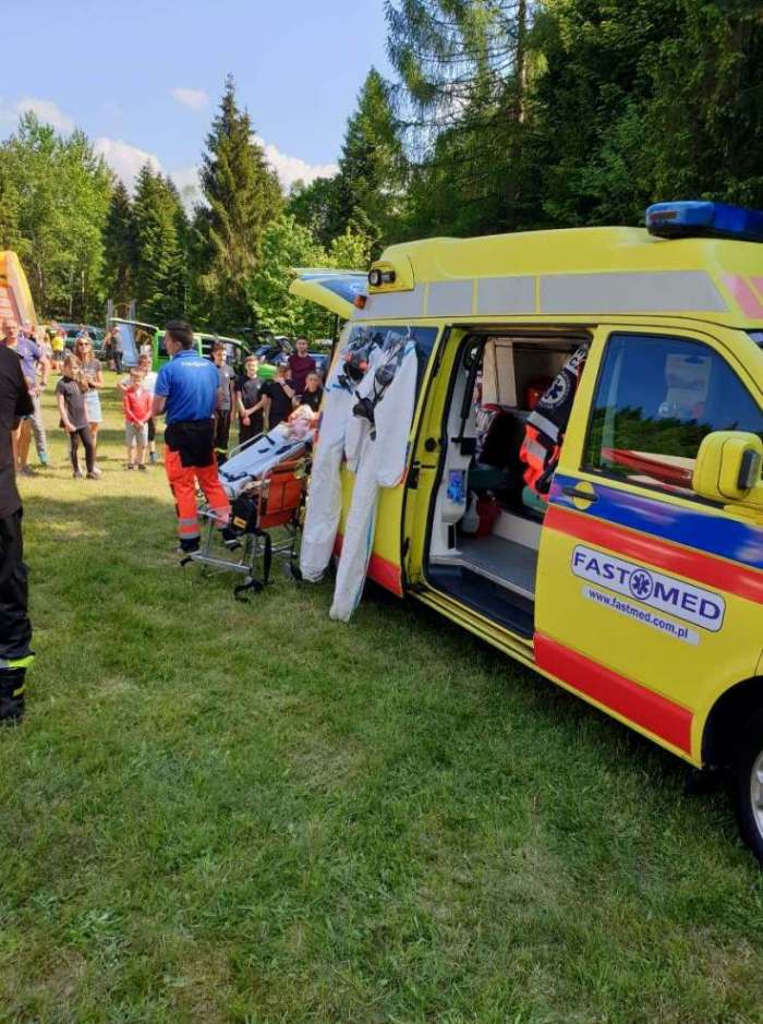 Piknik strażacki w Targoszowie – pokaz sprzętu