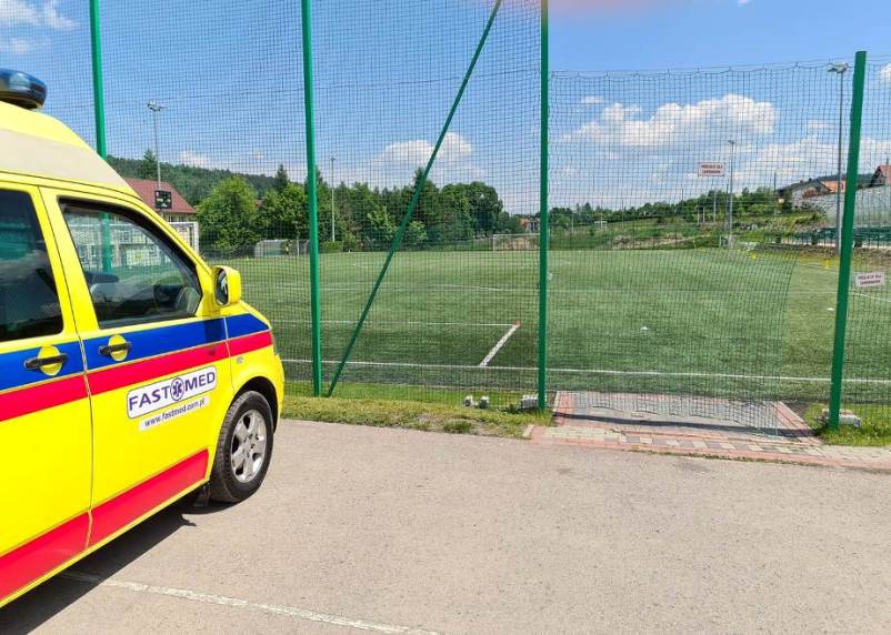 8 Czerwiec zawody powiatowe w piłce nożnej – zabezpieczenie medyczne