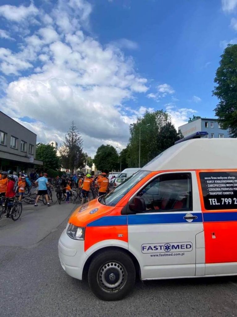 Rodzinny Rajd Rowerowy TKKF Wadowice – zabezpieczenie medyczne